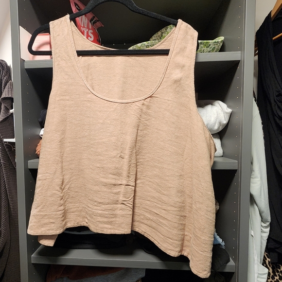 Linen reversible tank top - Picture 1 of 1